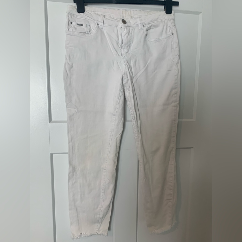 FDR crop white jeans no stains size 10